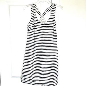 J. Crew racer back striped dress